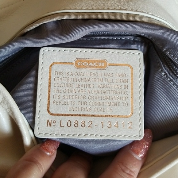 Coach Lite Beige Leather  Satch Bag - Picture 6 of 8